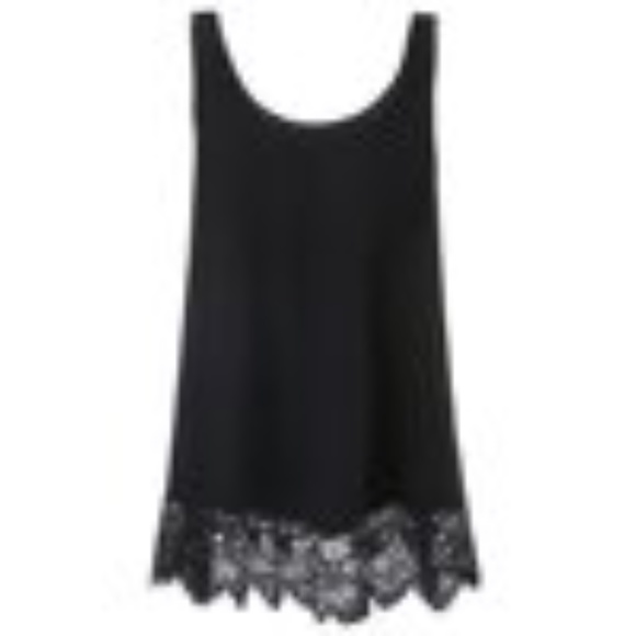 Black tank with red roses 4x, NEW WITH TAGS - Picture 3 of 4